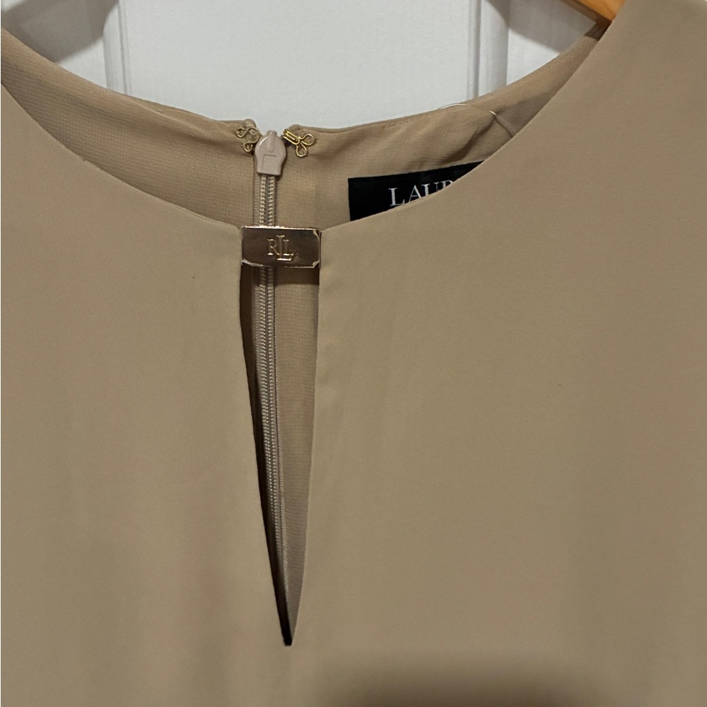 Ralph Lauren Beige Short Sleeve Dress - Picture 3 of 6